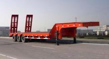 Hot sale 3 axles 80 tons heavy duty Low platform semi trailer