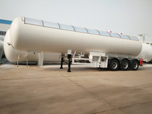 Air Suspension 3-Axle 49.6CBM 50000Liters 25MT 25Tons 25T LPG Tanker Semi Trailer 