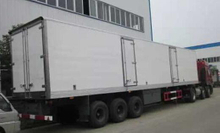 3 axles Refrigerated Van 40FT Reefer 30tons cargo Semi Trailer 